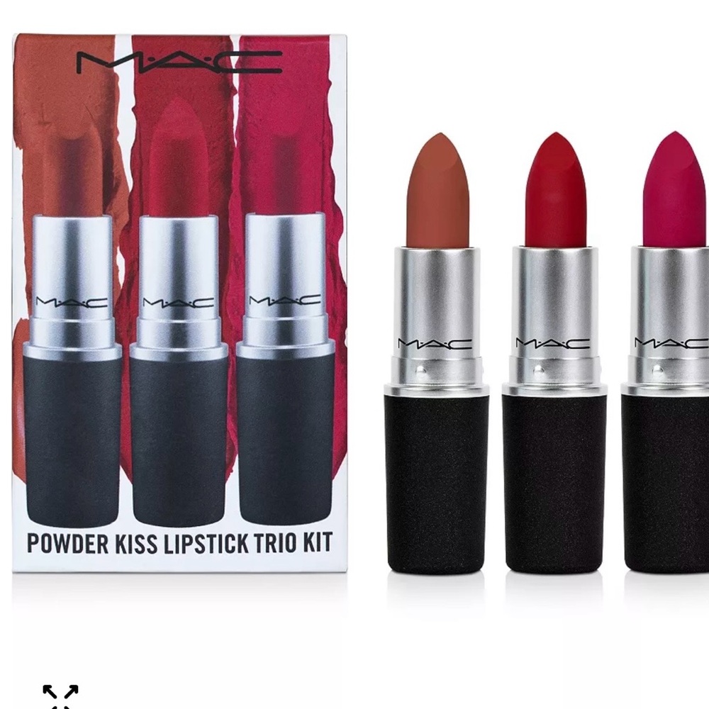 MAC Cosmetics Powder Kiss Lipstick Set - Bold Trio